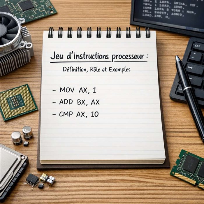 Jeu d’instructions processeur : comprendre l’ISA en 5 minutes