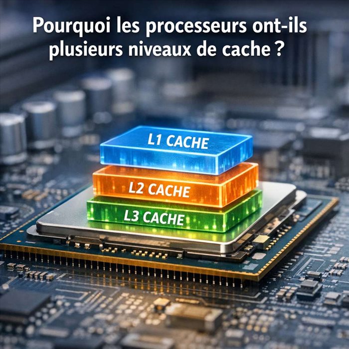 Pourquoi les processeurs ont-ils plusieurs caches ?