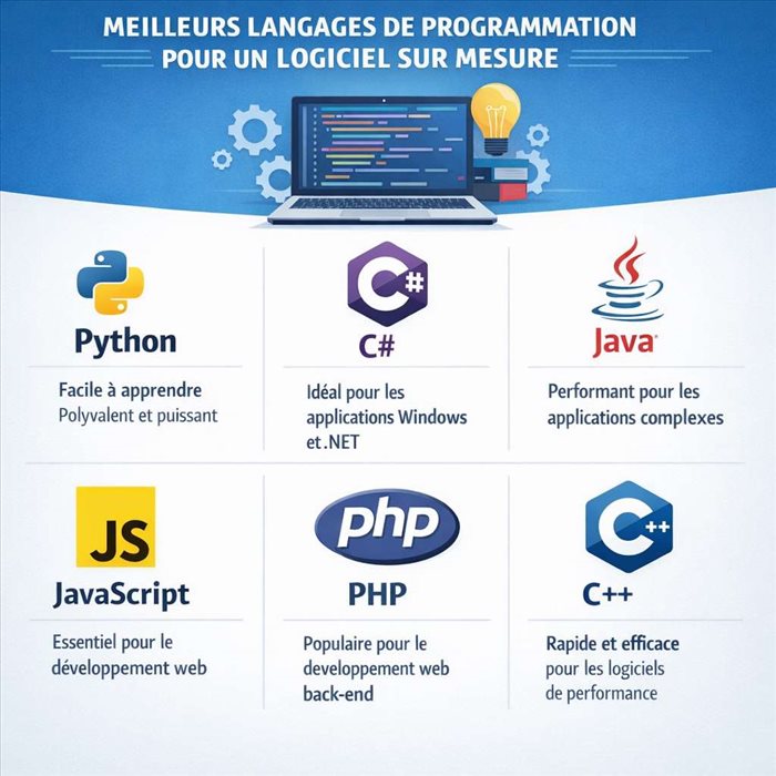 Quel langage choisir pour créer un logiciel sur mesure ?