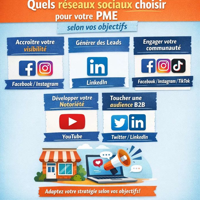 Quels réseaux sociaux choisir pour votre PME ? Guide pratique